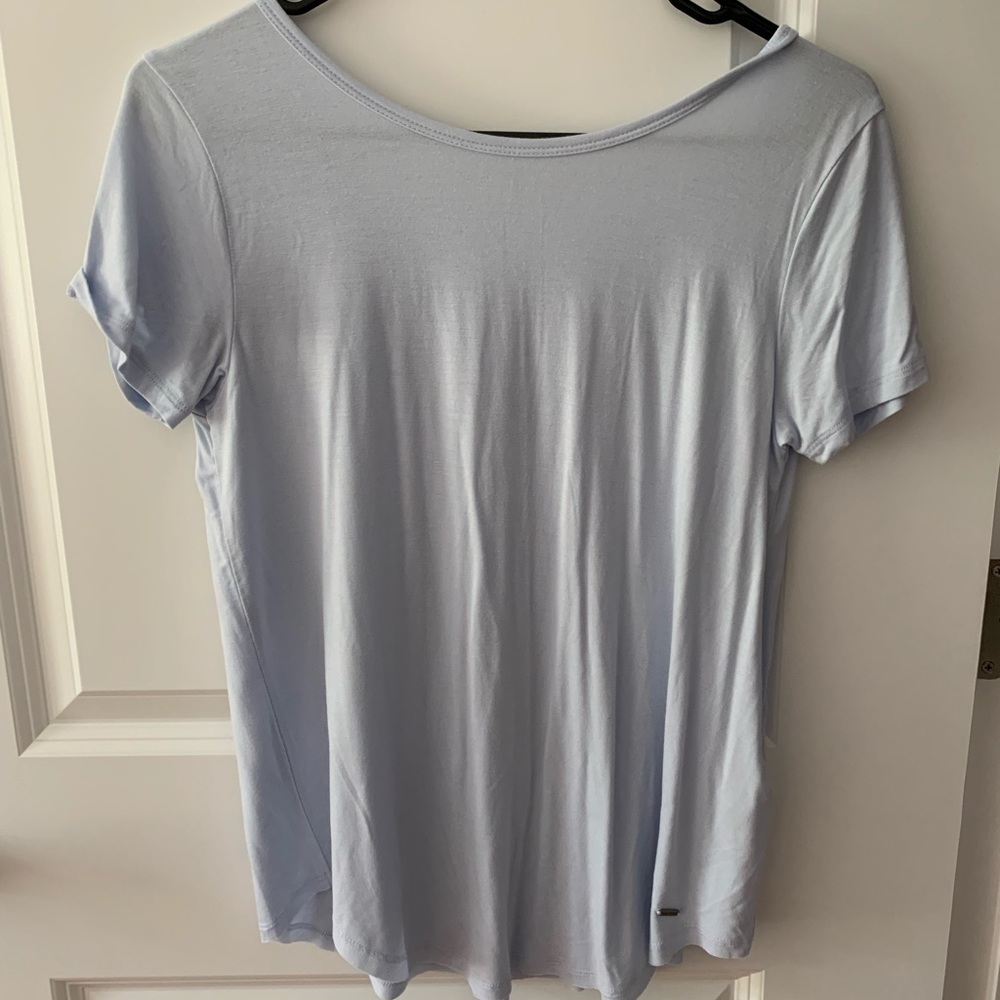 NEW W/TAG Light Blue Hollister Lace Back Top